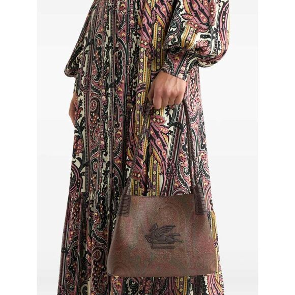Etro Women Arnica Libra Small Tote Bag With Paisley Print - Picture 4 of 5